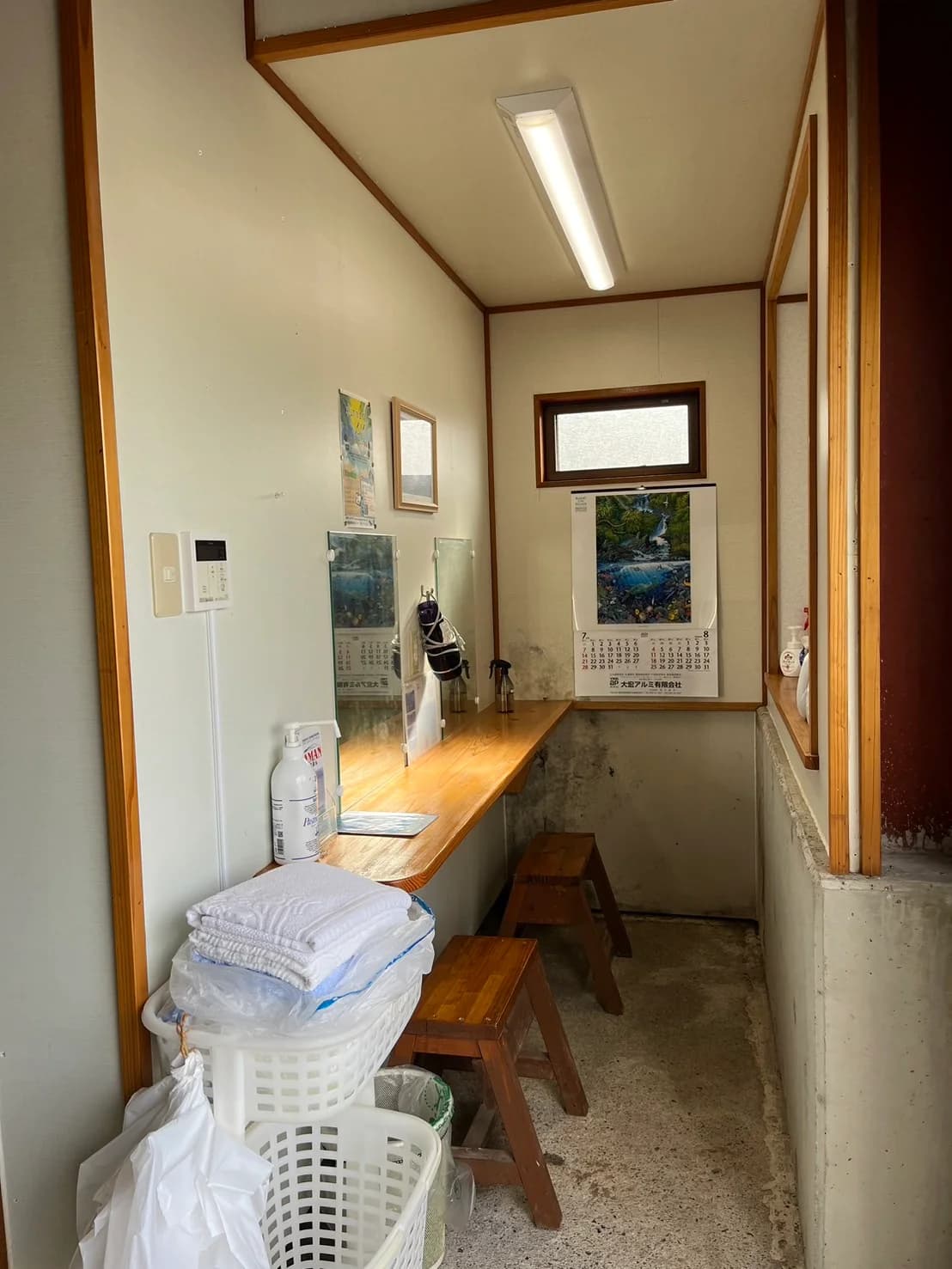 ヤマハタマリンサービスあまんのマリンアクティビティ体験後に利用できる清潔なシャワー室