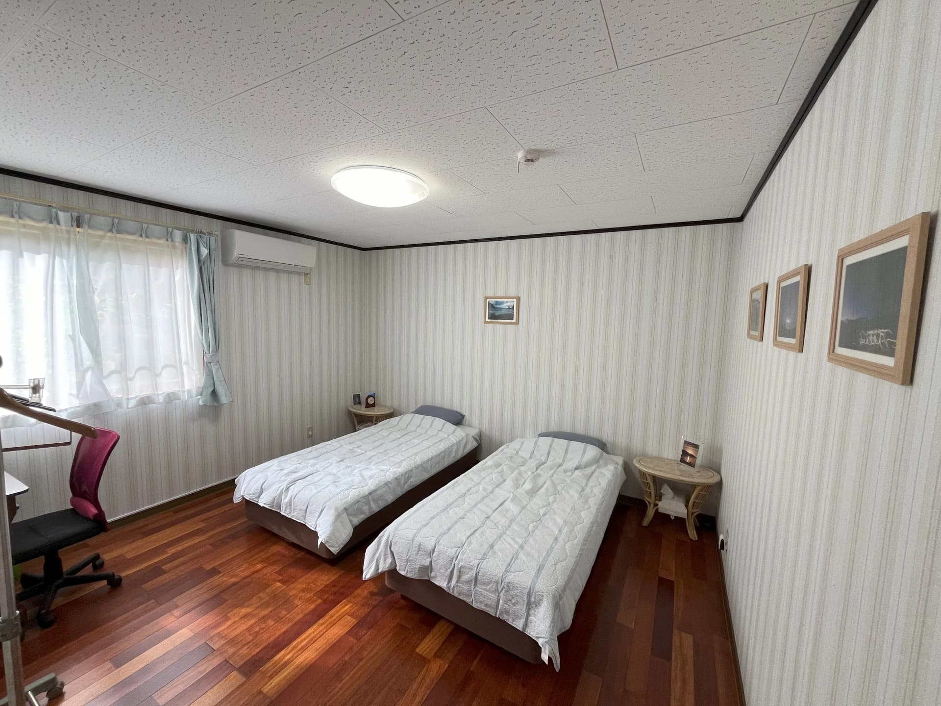 ヤマハタマリンサービスあまんの宿泊施設の快適な和室客室の様子